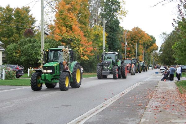 tractor parade in Elmvale