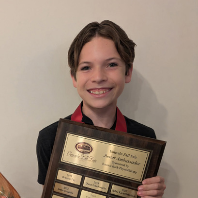 Max Stones, Junior Fall Fair Ambassador 2025–2026